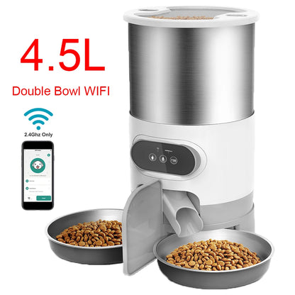 Tuya Smart APP Pet Feeder Cat and Dog Food Automatic Dispenser Suitable for Small and Medium-Sized Cats and Dogs Remote Feeding