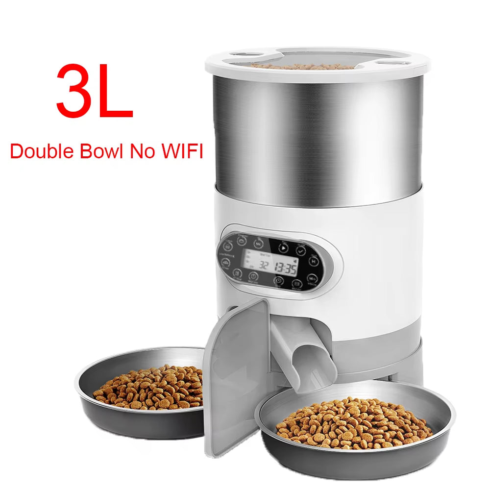 Tuya Smart APP Pet Feeder Cat and Dog Food Automatic Dispenser Suitable for Small and Medium-Sized Cats and Dogs Remote Feeding