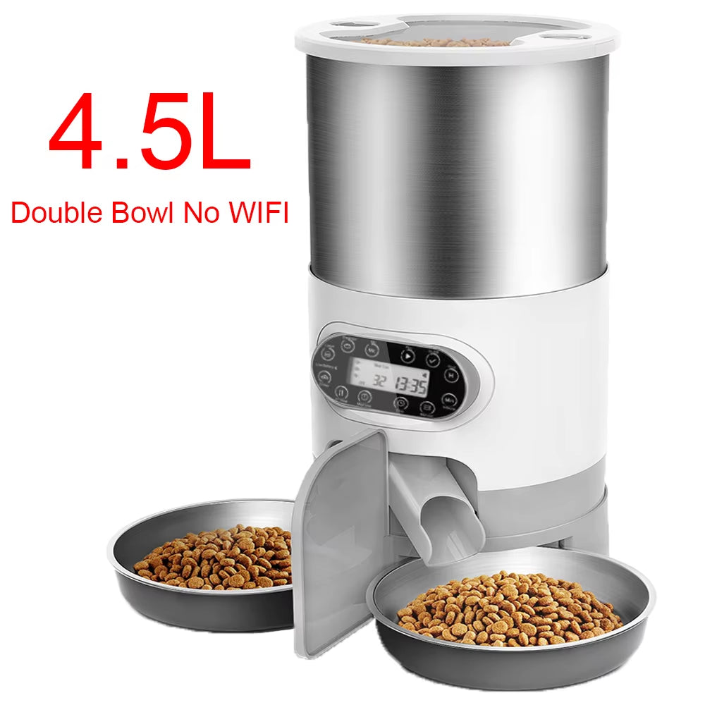 Tuya Smart APP Pet Feeder Cat and Dog Food Automatic Dispenser Suitable for Small and Medium-Sized Cats and Dogs Remote Feeding