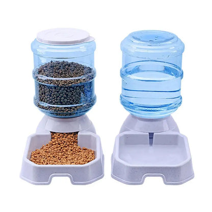 3.8L Automatic Pet Feeder Dog Cat Drinking Bowl Large Capacity Water Food Holder