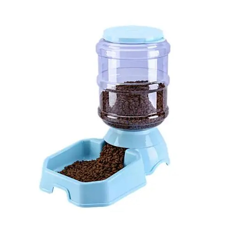 3.8L Automatic Pet Feeder Dog Cat Drinking Bowl Large Capacity Water Food Holder