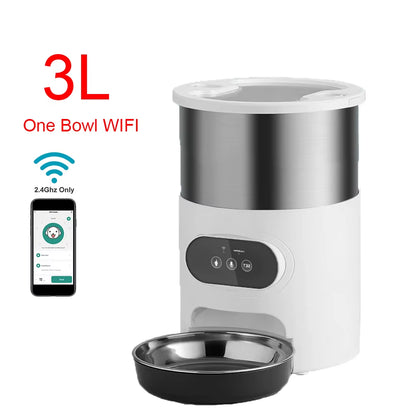 Tuya Smart APP Pet Feeder Cat and Dog Food Automatic Dispenser Suitable for Small and Medium-Sized Cats and Dogs Remote Feeding