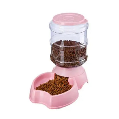 3.8L Automatic Pet Feeder Dog Cat Drinking Bowl Large Capacity Water Food Holder