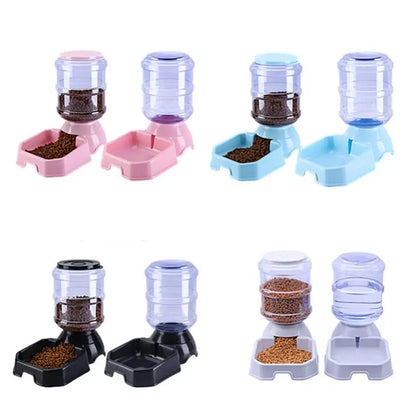 3.8L Automatic Pet Feeder Dog Cat Drinking Bowl Large Capacity Water Food Holder