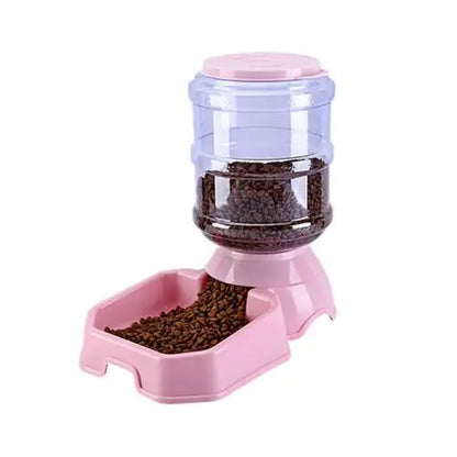 3.8L Automatic Pet Feeder Dog Cat Drinking Bowl Large Capacity Water Food Holder