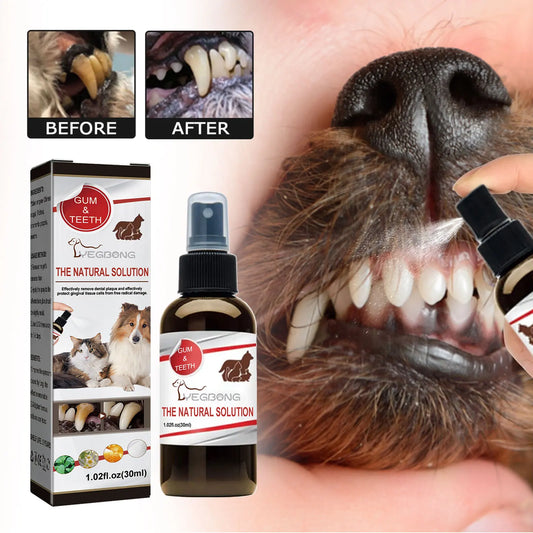 Pet Tooth Cleaning Spray Dogs Remove Bad Breath Freshener Cats Oral Cleaning Dental Care Deodorization Spray Pet Supplies 30Ml