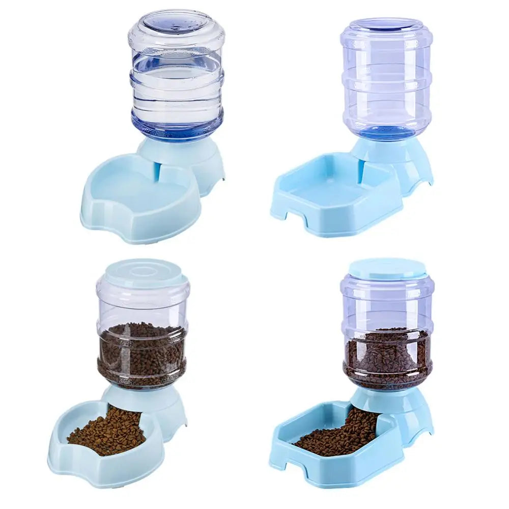 3.8L Automatic Pet Feeder Dog Cat Drinking Bowl Large Capacity Water Food Holder